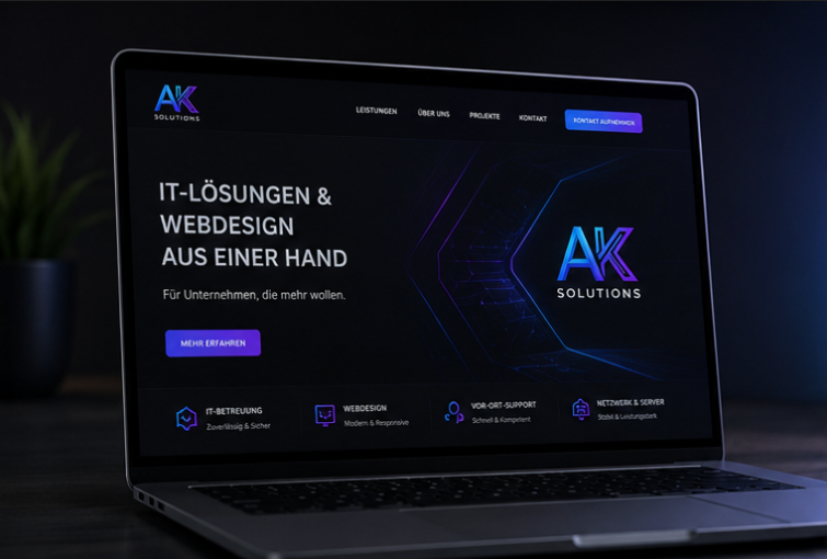 Webdesign Bildschirm Mockup